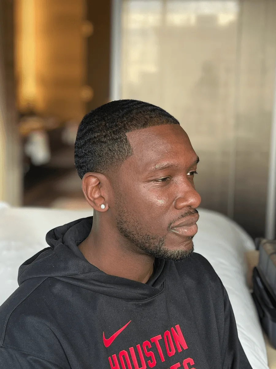Low taper haircut by Richard Lam, Toronto barber