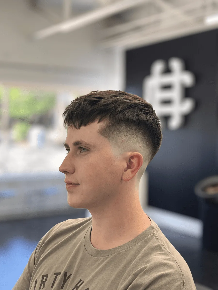 Mid fade haircut by Richard Lam, Toronto barber