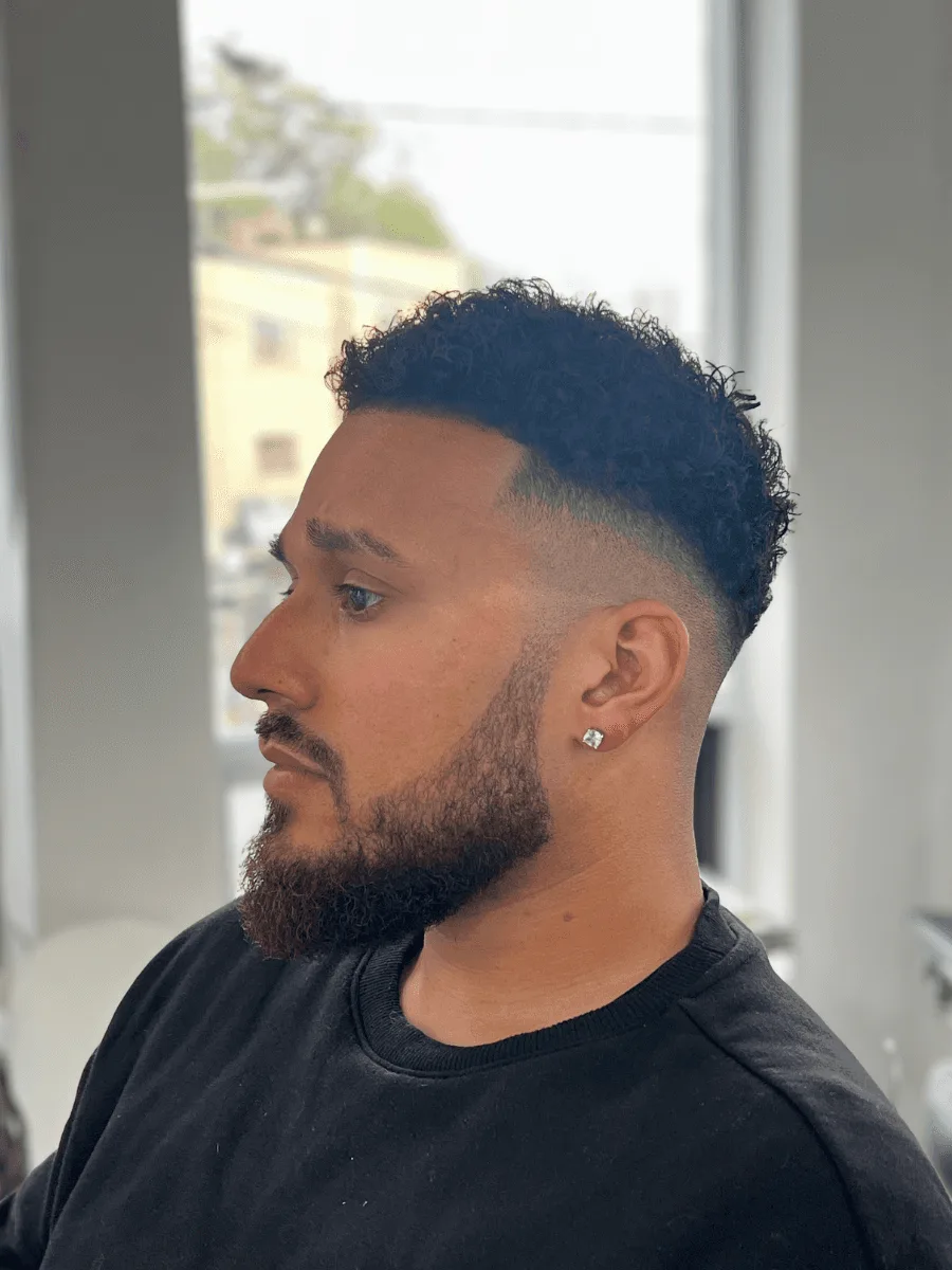 High fade haircut by Richard Lam, Toronto barber
