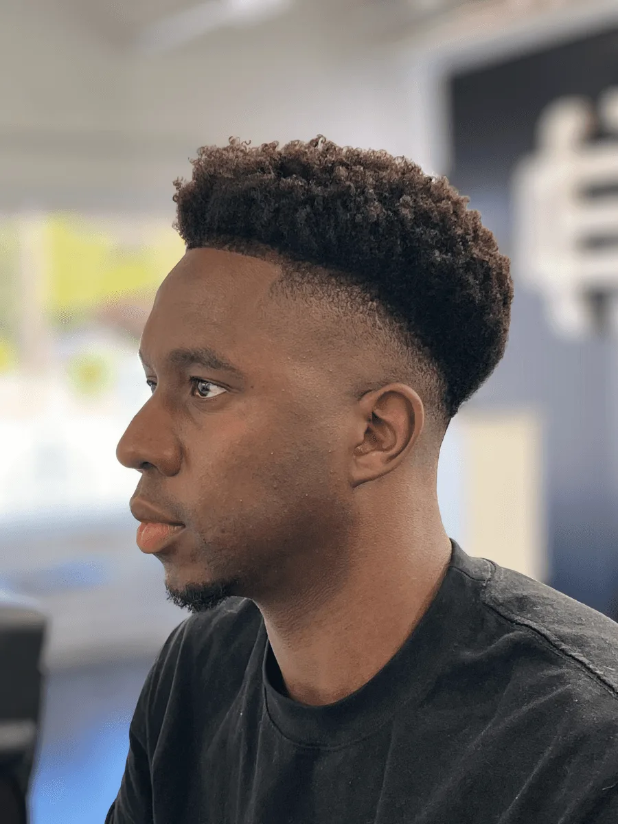 High fade haircut by Richard Lam, Toronto barber
