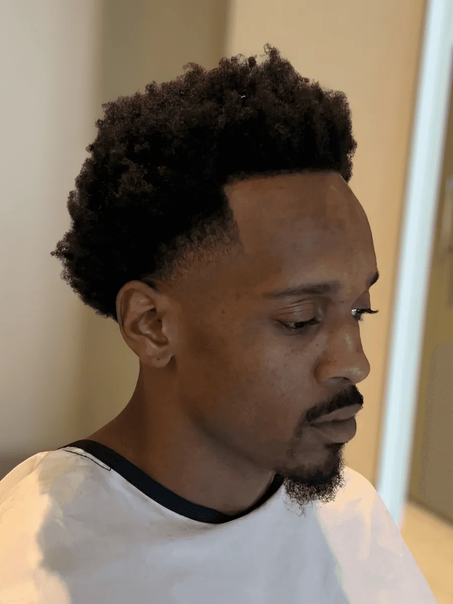 Mid taper haircut by Richard Lam, Toronto barber