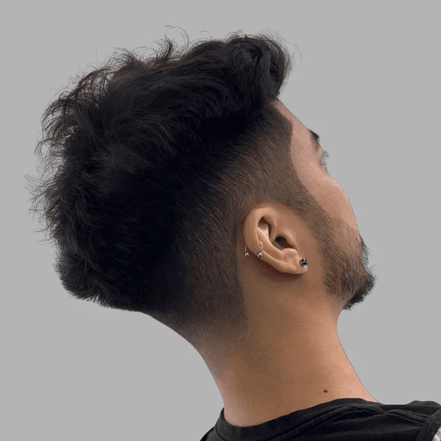 Mid fade haircut by Richard Lam, Toronto barber
