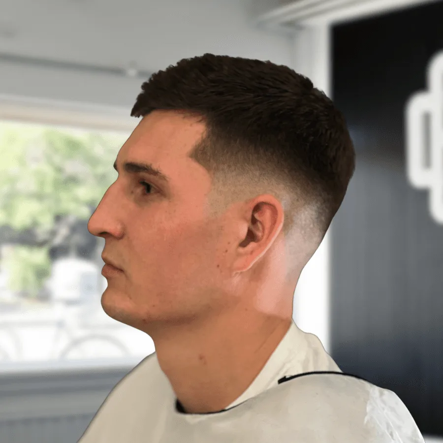 Low fade haircut by Richard Lam, Toronto barber