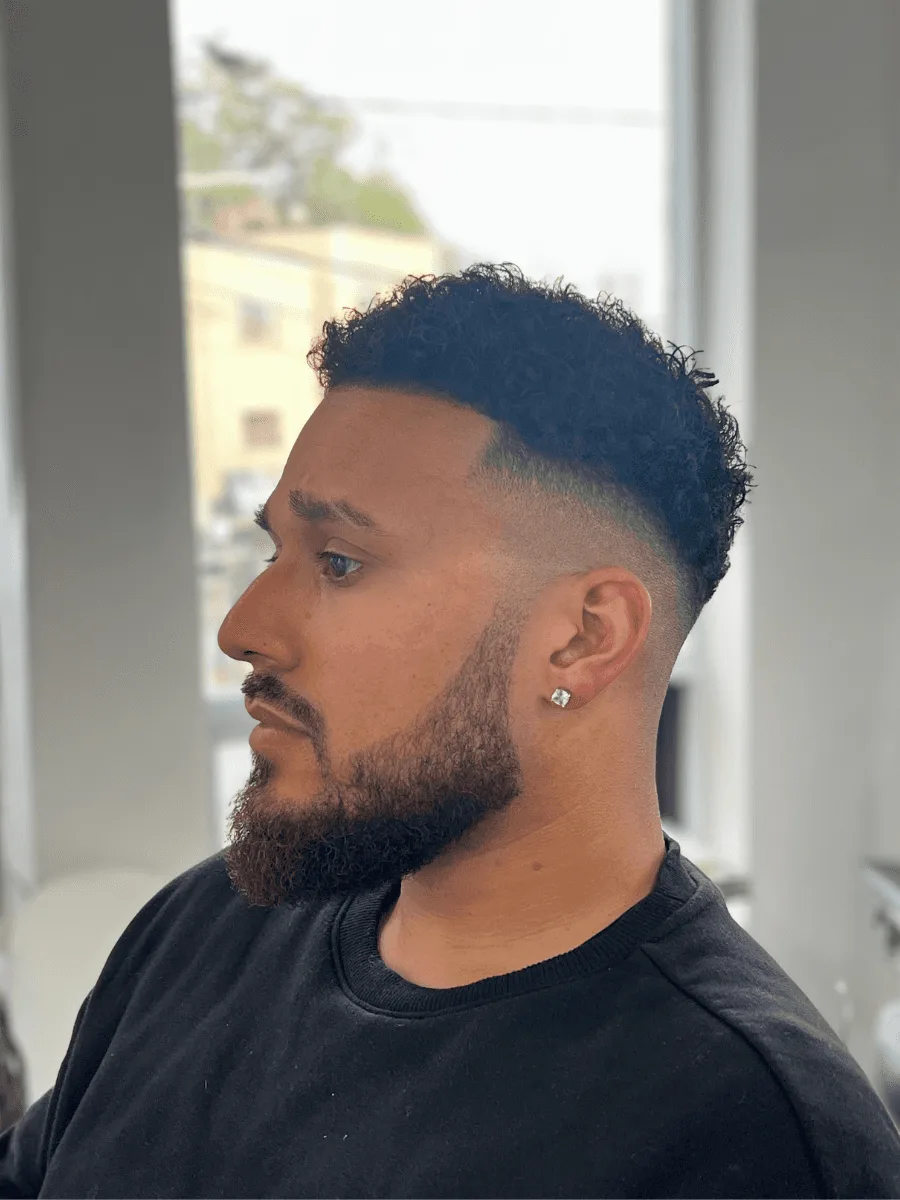 Faded beard trim by Richard Lam, Toronto barber