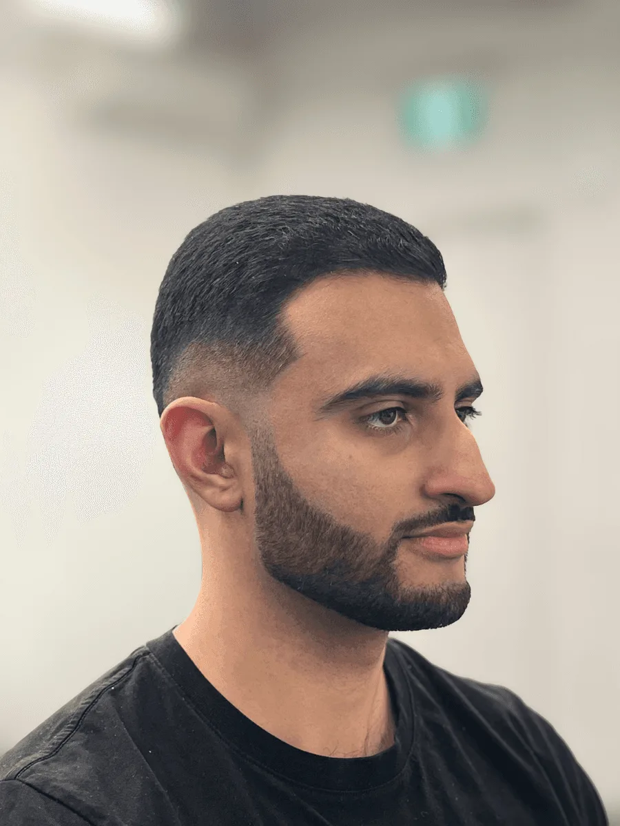 Low fade haircut by Richard Lam, Toronto barber