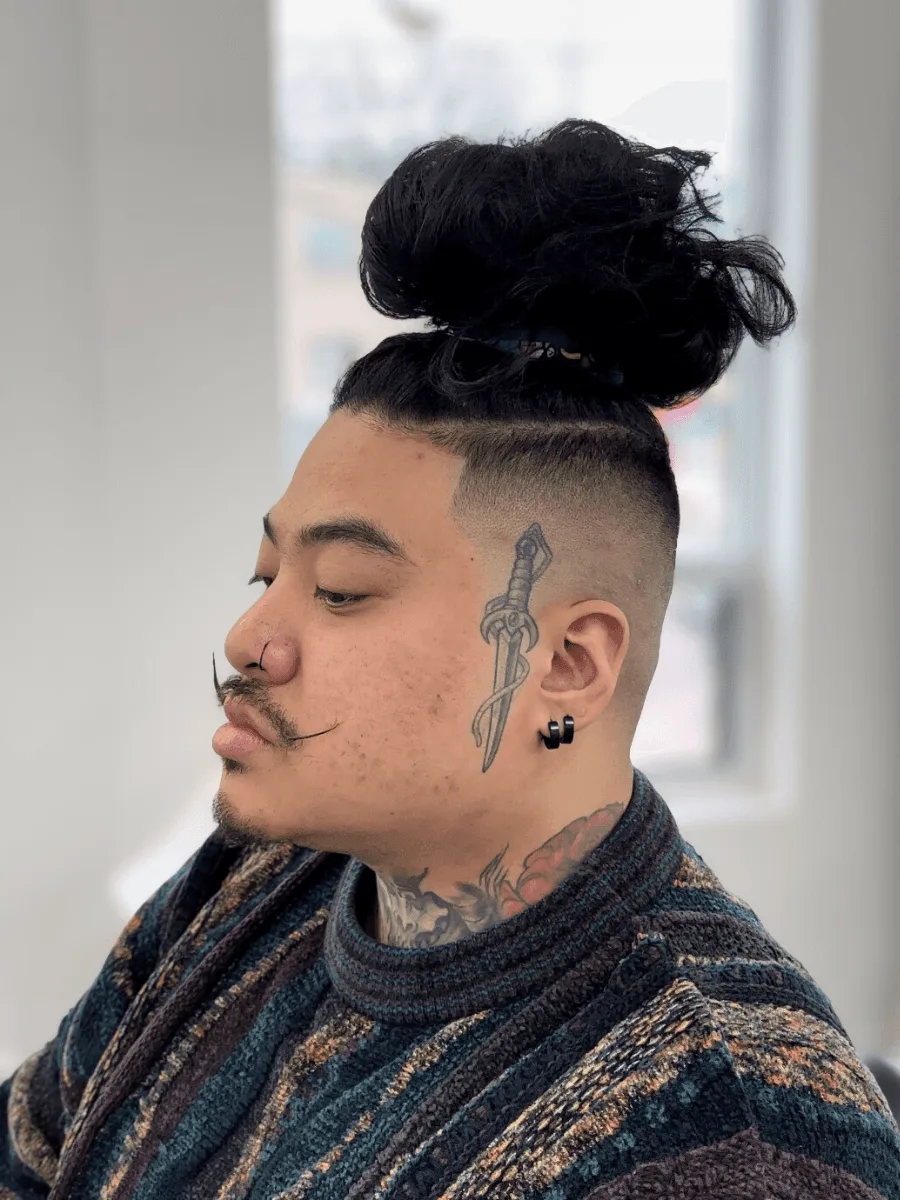 High fade haircut by Richard Lam, Toronto barber