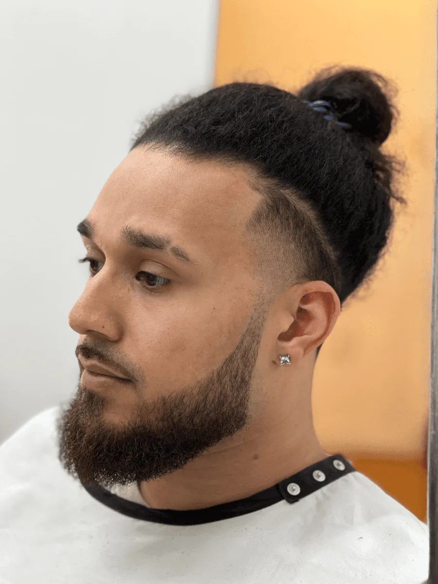 Faded beard trim by Richard Lam, Toronto barber