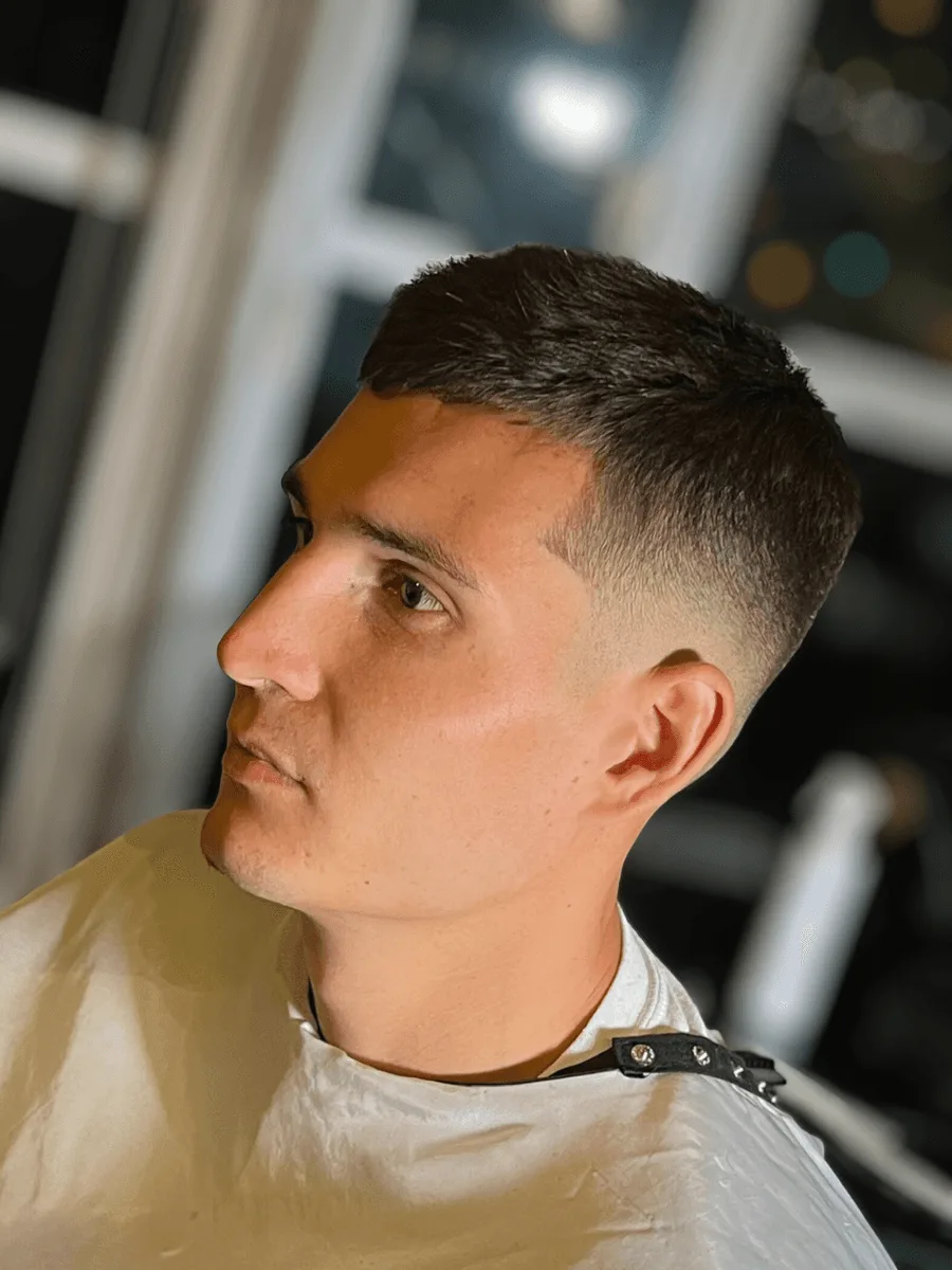 Mid fade haircut by Richard Lam, Toronto barber