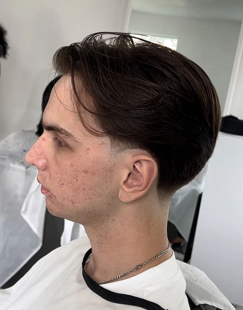 Scissor cut hairstyle by Richard Lam, Toronto barber