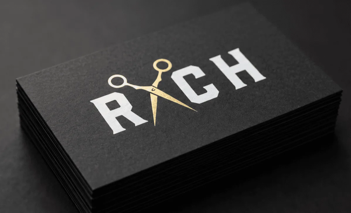 Richard Lam barber business card
