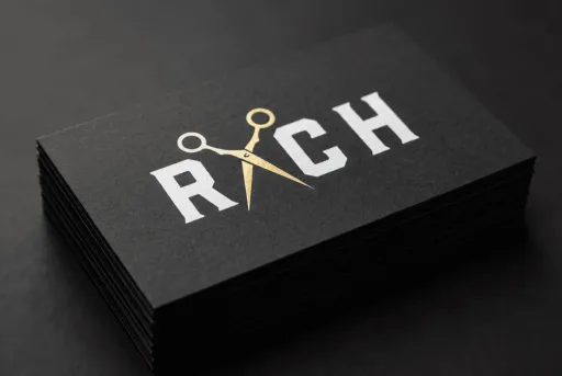 Richard Lam barber business card